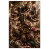 Kali काली | She Steps on Shiva and the Dance Ends | Aluminium Print