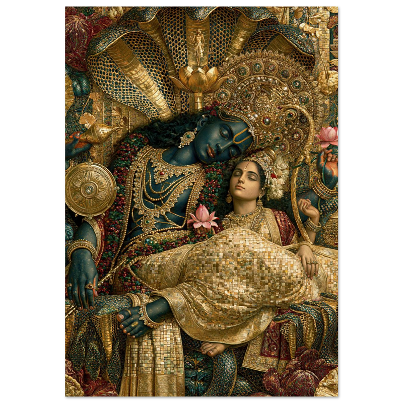 Vishnu — Vishnu and Lakshmi — Fortune at Rest